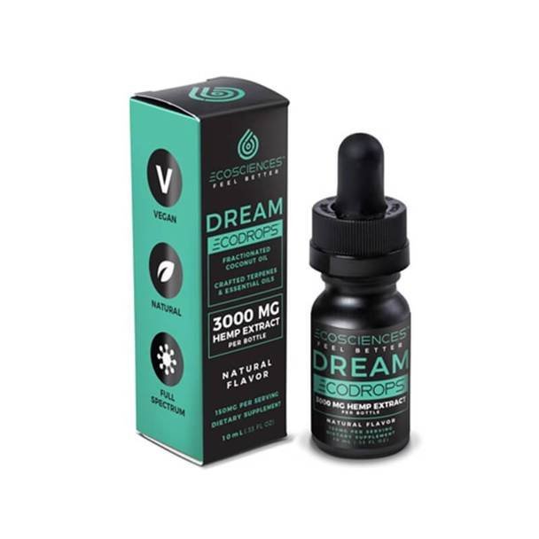 Eco_Sciences_CBD_-_Eco_Drops_-_Dream_3000mg__35270.1566586652.jpg Eco Sciences - CBD Tincture - ECODROPS Dream 10ml - 500mg - Image 1