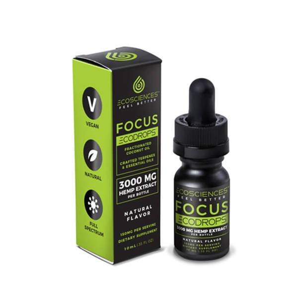 Eco_Sciences_CBD_-_Eco_Drops_-_Focus_3000mg__56945.1566586709.jpg Eco Sciences - CBD Tincture - ECODROPS Focus 10ml - 500mg - Image 1