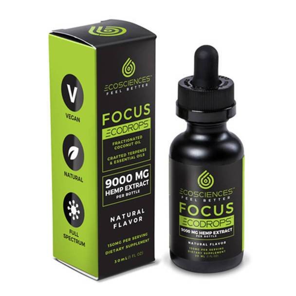 Eco_Sciences_CBD_-_Eco_Drops_-_Focus_9000mg__99833.1566586912.jpg Eco Sciences - CBD Tincture - ECODROPS Focus 30ml - 1500mg - Image 1