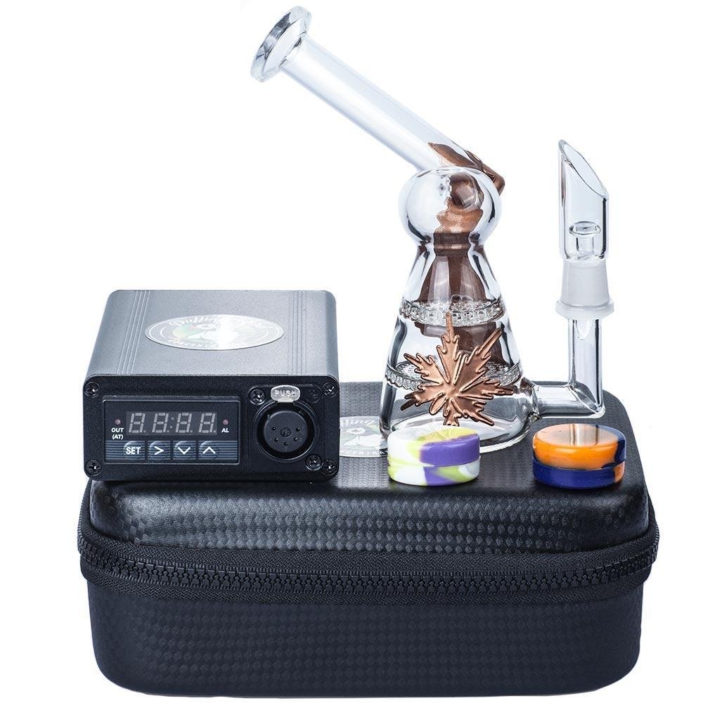 Electric_Dab_Rig_Bundle_-_Enail_Dab_Kit_For_Sale_-_Puffing_Bird_-_Online_Headshop_1024x1024_db7c2dc8-1707-49df-8db4-4fcafe4c5aac.jpg "Maple Leaf" Mini Dab Rig Enail Bundle - Image 1