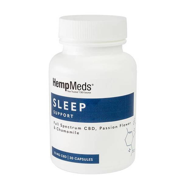 Everyday_Wellness_-_Sleep_Support_Capsules_15mg__59753.1563323282.jpg HempMeds - CBD Capsules - Everyday Wellness Sleep Support - 15mg - Image 1