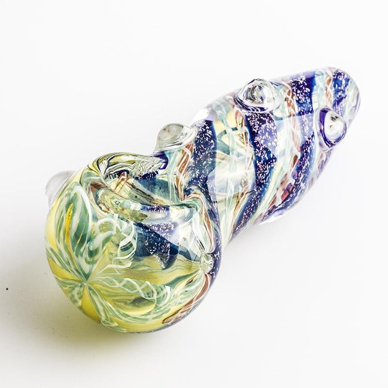GP-176_01_1024x1024_a696aa46-d3b1-452a-8cbe-6102fb56059e.jpg Twisted Glass Pipe with Marbles - Image 1