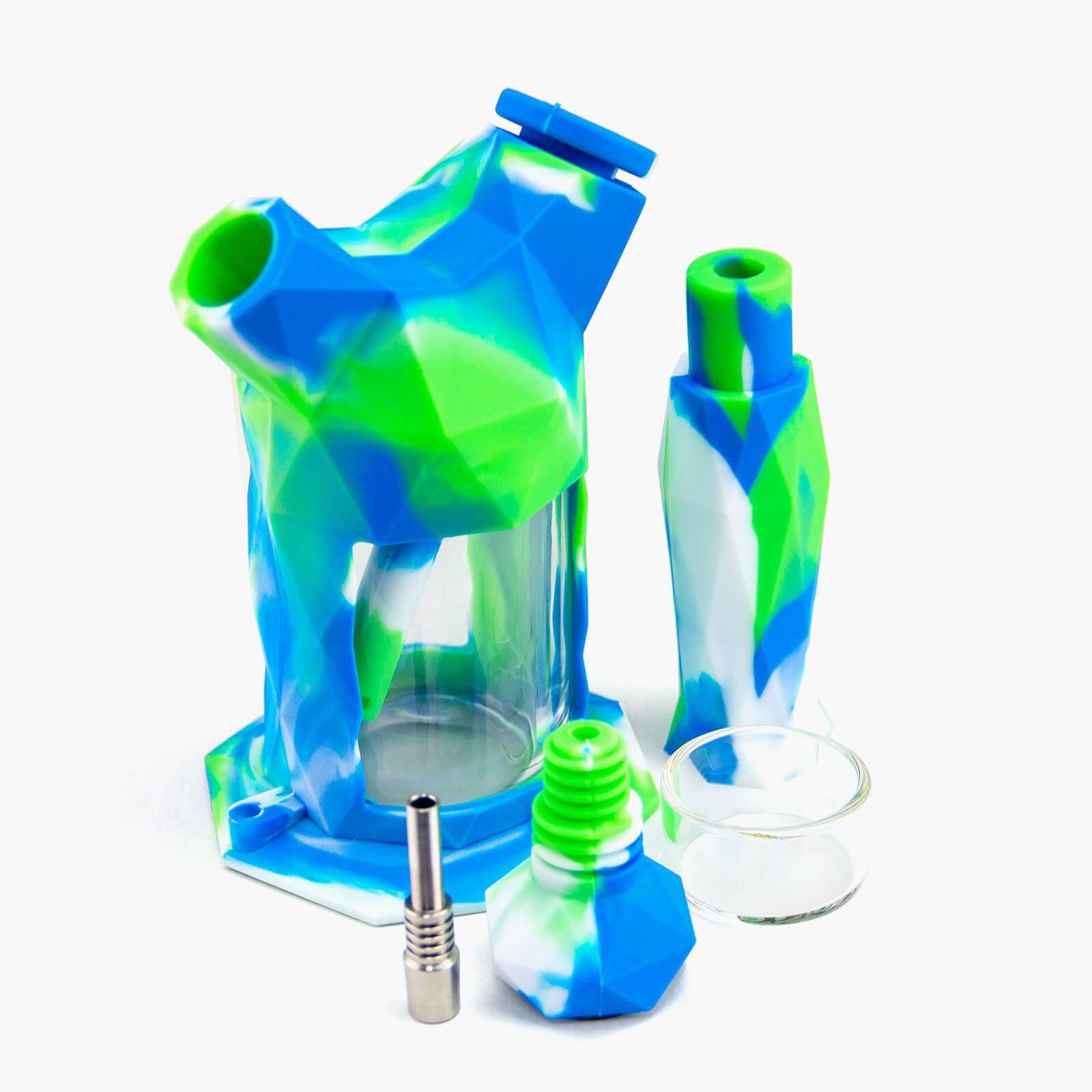 Gemini_silicone_bubbler_4480x_5cbbb4a7-c72f-47b7-a385-7fcdf2632a22.jpg Gemini All-in-one Water Pipe - Image 1