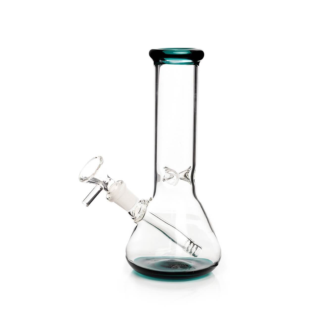 Glass_Bongs-005_4480x_5880b335-8414-4ee8-9649-5d18a75bbf7c.jpg Glass Mini Beaker 8″ - Image 1