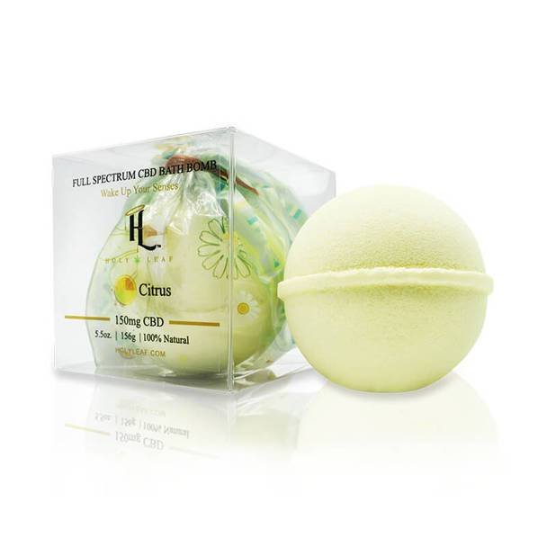 Holy_Leaf_-_Bath_Bomb_Citrus_150mg__88342.1572973520.jpg Holy Leaf - CBD Bath - Citrus Bath Bomb - 150mg - Image 1