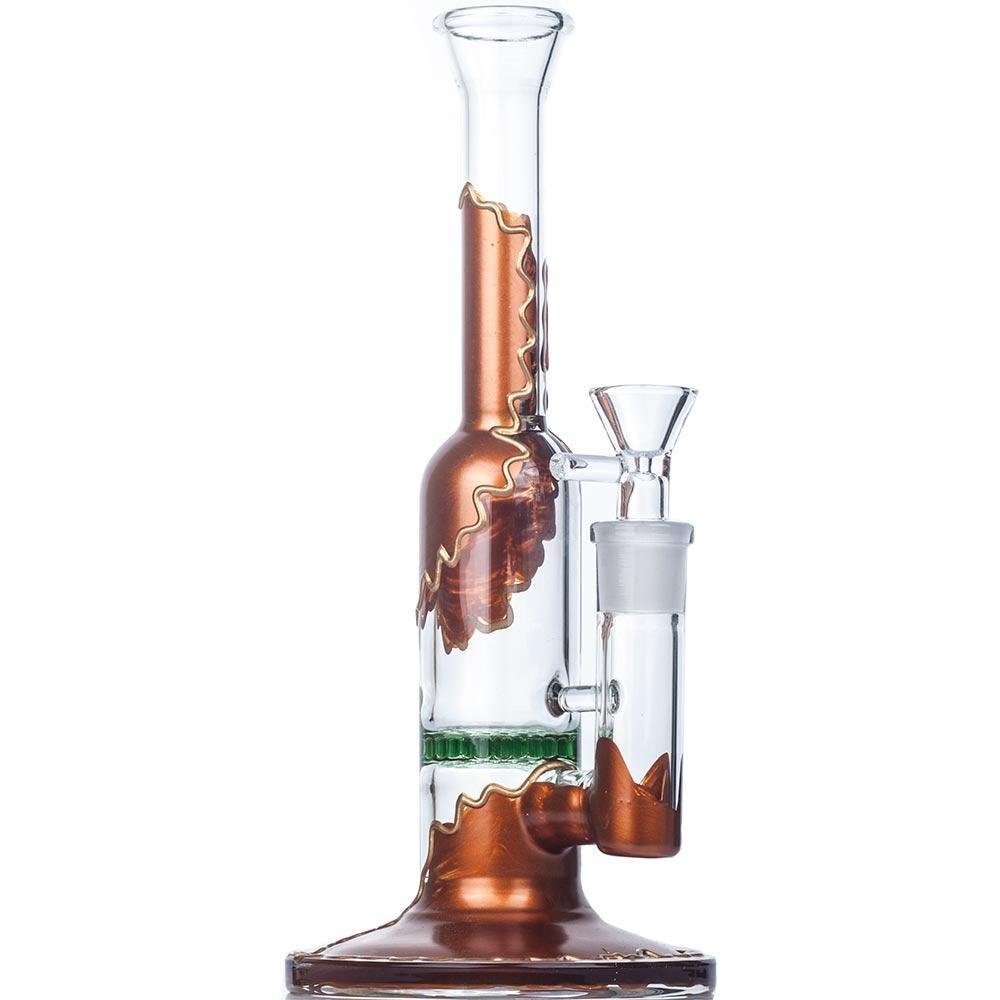 9" Straight Tube Honeycomb Bong - Image 1