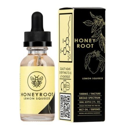 HoneyRoot Wellness - CBD Tincture - Lemon Squeeze - 1000mg-1500mg