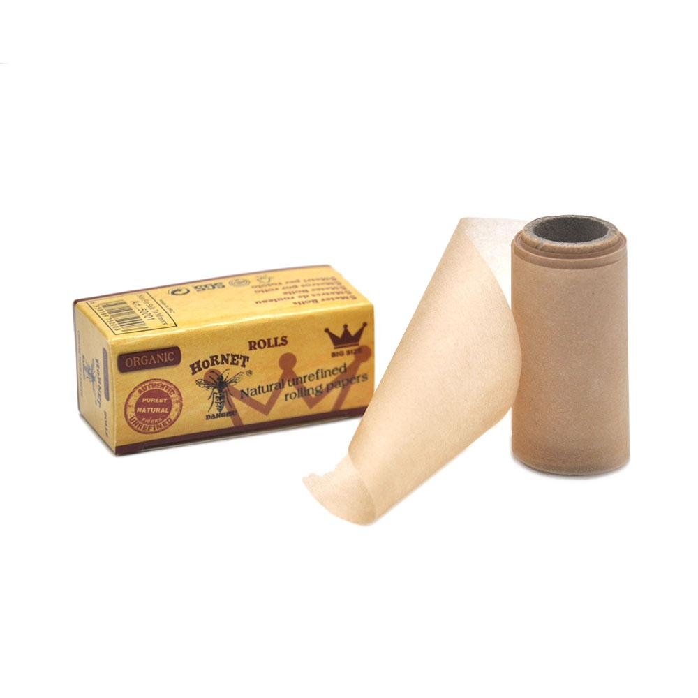 Hornet5mNaturalUnrefinedHempRollingPaper5Booklets_8_1024x1024_2abc890c-9533-4dff-94b9-4e8d95d4ce3e.jpg Hornet 5m Natural Unrefined Hemp Rolling Paper 5 Rolls - Image 1