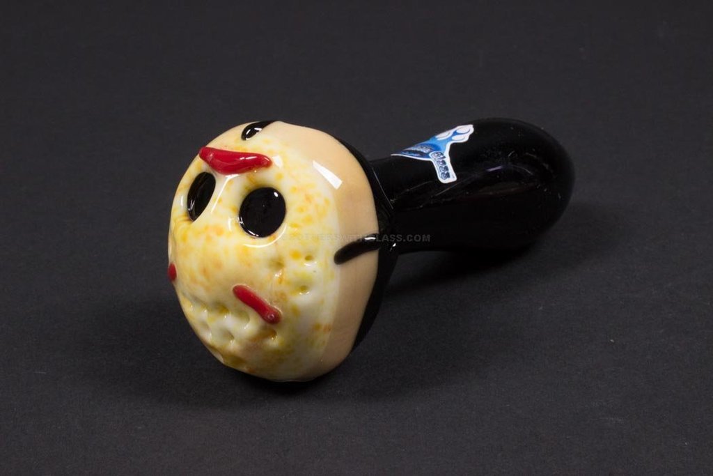 IMG_0094_1024x_6b1da0bd-fa91-41d9-94ba-e04ae64be813.jpg Chameleon Glass Jason Voorhees Hand Pipe - Image 1