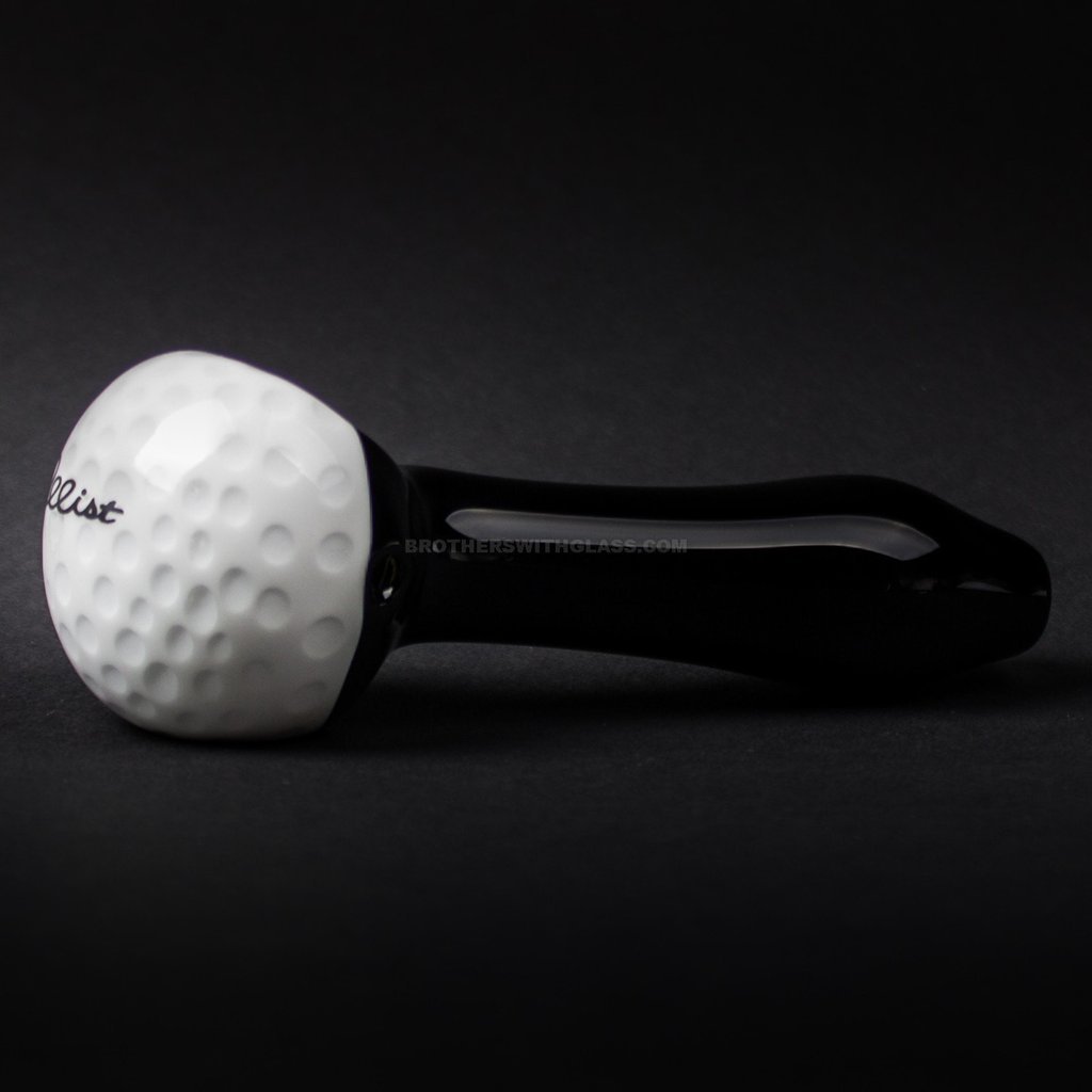 IMG_1797-2_1024x_26e32664-e699-4671-9146-176b7f8a8c29.jpg Chameleon Glass 19th Hole Golf Ball Hand Pipe - Image 1