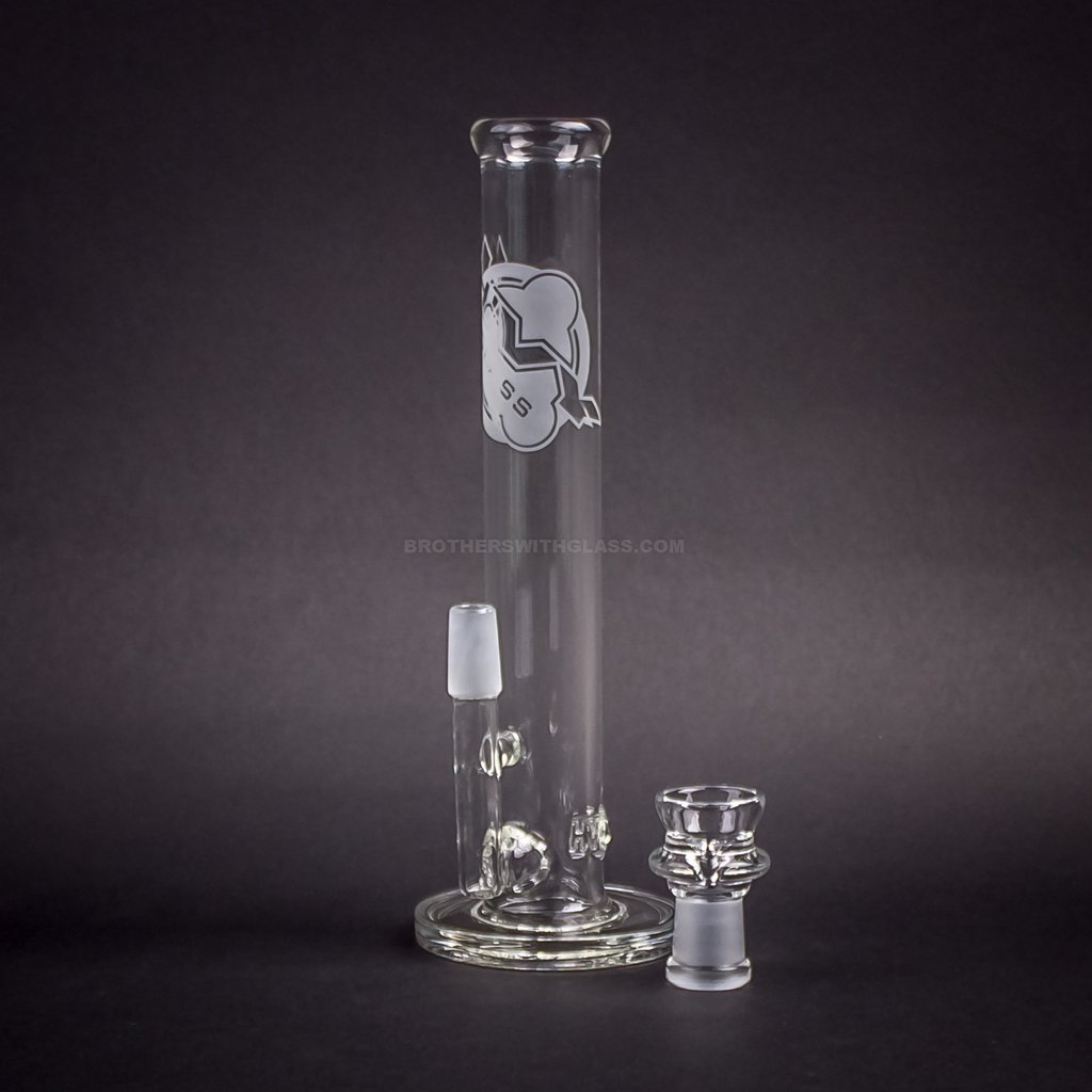 IMG_4594_1024x_267391c6-922e-4d66-a3f0-f500bddc4ece.jpg HVY Glass Natural Perc Straight Dab Rig - Image 1