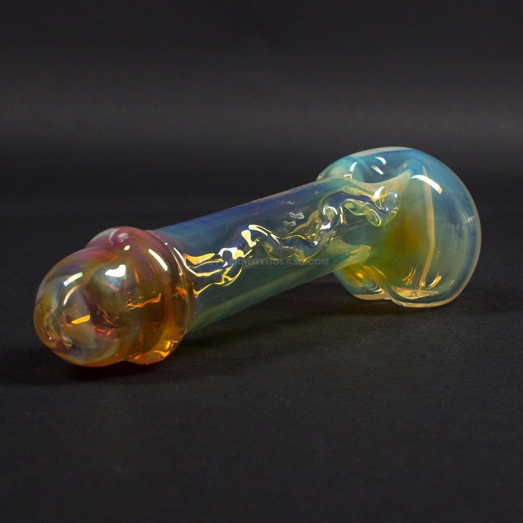 IMG_7926_1024x_b11964ed-8514-4928-bf73-2aad69d7b2f9.jpg Chameleon Glass Fumed Hand Pipe - The Johnson - Image 1