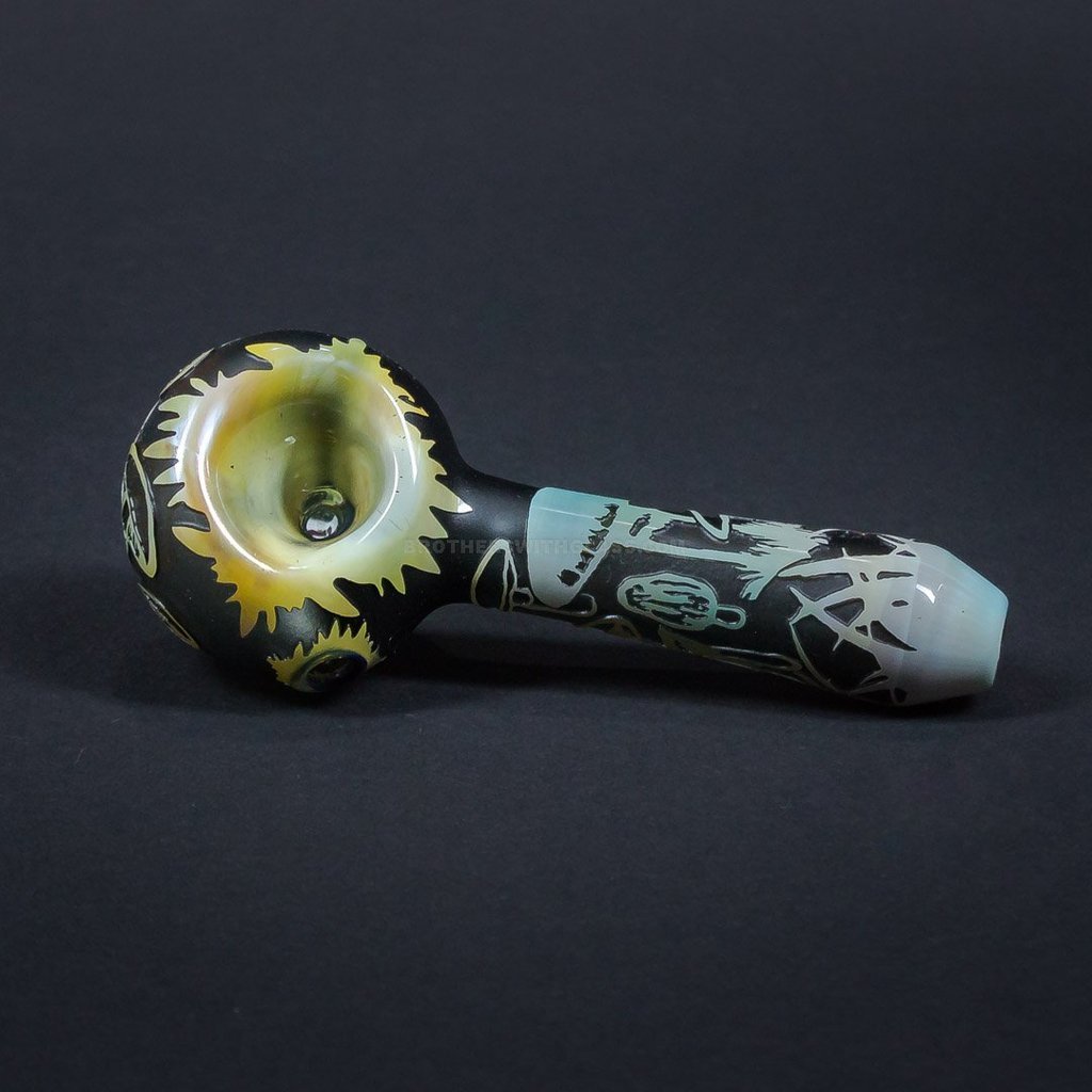 IMG_8477_1024x_2c5842b6-1e17-4316-bc74-366774f31955.jpg Liberty 503 Fumed Sandblasted Hand Pipe - Mushroom - Image 1