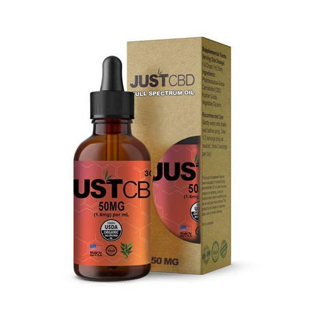 JustCBD_-_Full_Spectrum_Tincture_50mg__65493.1565649547.jpg JustCBD - CBD Tincture - Full Spectrum Oil - 50mg-1500mg - Image 1
