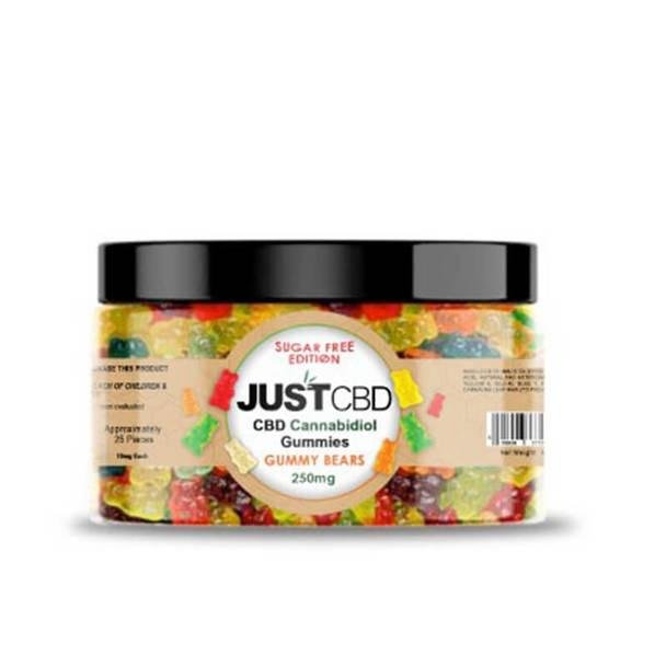 JustCBD_-_Gummies_-_Sugar_Free_250mg__75568.1565649064.jpg JustCBD - CBD Edible - Sugar Free Gummies - 10mg - Image 1