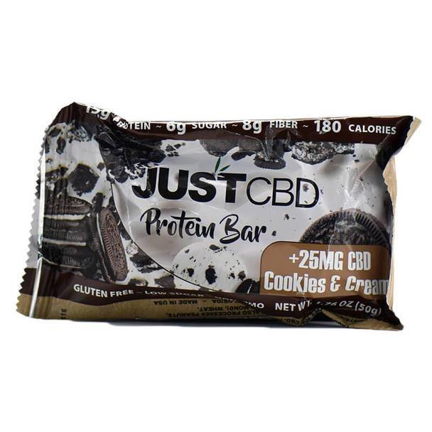 Just_CBD_-_Protein_Bar_-_Cookies_and_Cream_25mg__86114.1568837422.jpg JustCBD - CBD Edible - Cookies and Cream Protein Bar - 25mg - Image 1