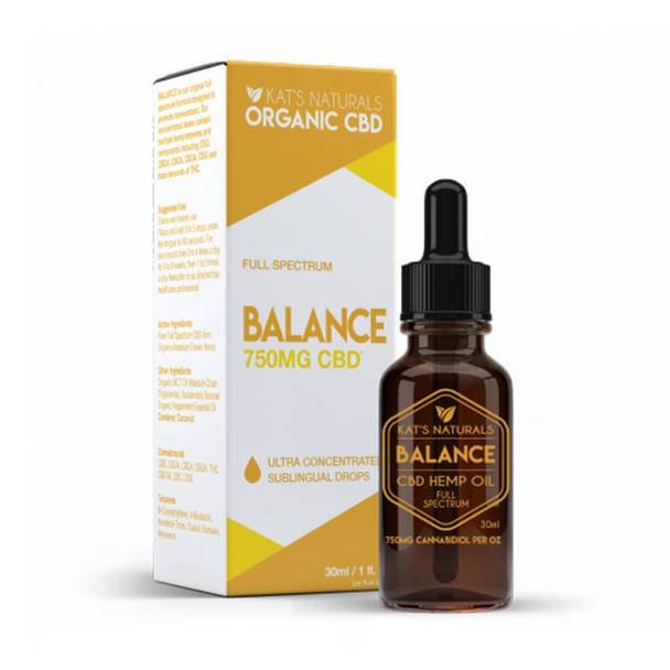 Kats_Naturals_CBD_-_Tincture_-_Full_Spectrum_Balance_750mg__52057.1571416659.jpg Kat's Naturals - CBD Tincture - Balance - 125mg-750mg - Image 1