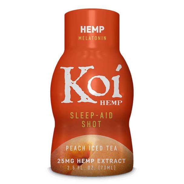 Koi_-_Shot_-_Peach_Iced_Tea__79326.1571954343.jpg Koi CBD - CBD Drink Shot - Peach Iced Tea - 25mg - Image 1