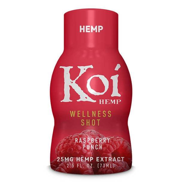 Koi_-_Shot_-_Raspberry__14501.1571954480.jpg Koi CBD - CBD Drink Shot - Raspberry Punch - 25mg - Image 1