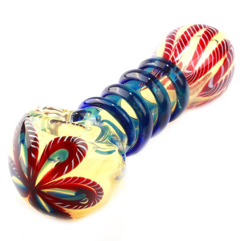 Milli_Scheme_WBlue_Spiral_Glass_Orbs_Glass_Pipe_2_1024x1024_2x_1024x1024_e38d524e-53ee-4062-9771-8fbc1e4c13da.jpg Milli Scheme W/Blue Spiral Glass Orbs Glass Pipe - Image 1