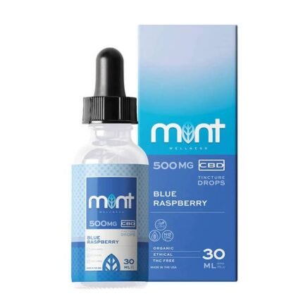 Mint Wellness - CBD Tinture - Blue Raspberry - 500mg-1500mg