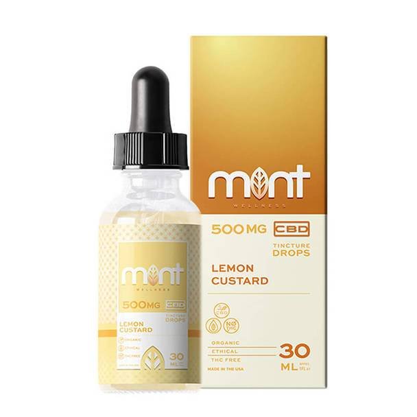 Mint_Wellness_CBD_-_Tincture_-_Lemon_Custard_500mg__31716.1565724214.jpg Mint Wellness - CBD Tinture - Lemon Custard - 500mg-1500mg - Image 1