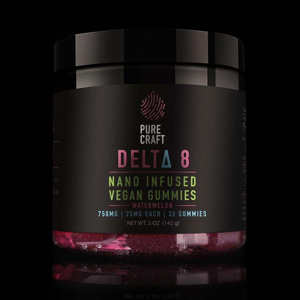 NANODELTA8INFUSEDWATERMELONVEGANGUMMIES.jpg NANO DELTA 8 INFUSED WATERMELON VEGAN GUMMIES - Image 1