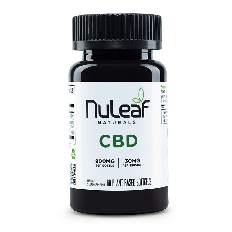 NuLeaf_CBD_900_softgel.jpg.optimal.jpg Full Spectrum CBD Capsules (15mg/softgel) - Image 1