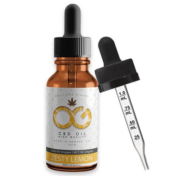 OG_Labs_-_OIL_Zesty_Lemon__67891.1564525864.jpg OG Labs - CBD Tincture - Zesty Lemon - 250mg-1000mg - Image 1