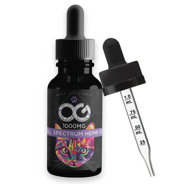 OG_Labs_-_Pet_Tinc_Cats__43213.1564525812.jpg OG Labs - CBD Pet Tincture - Cat Pet Oil - 1000mg - Image 1