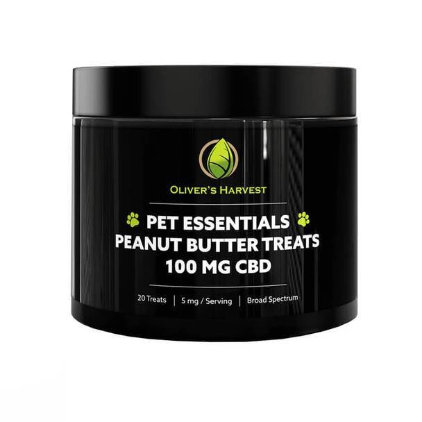 Olivers_Harvest_CBD_-_Pet_Edible_Essentials_Peanut_Butter_Treats_100mg__15194.1583443377.jpg Oliver's Harvest CBD - CBD Pet Edible - Peanut Butter Treats - 5mg - Image 1