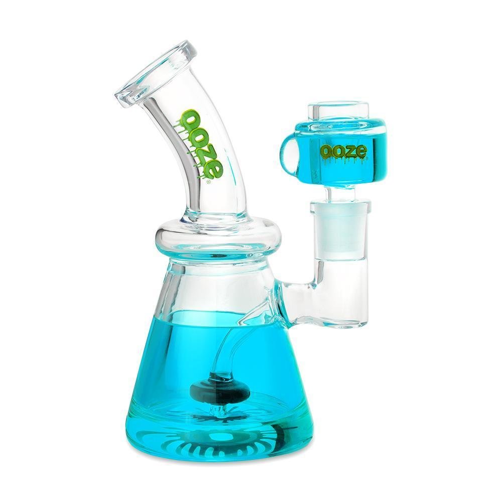 Ooze_20Glyco-Blue_1k_1000x_ac14b1db-8512-40af-8144-9db9233ffa45.jpg Ooze Glyco Glycerin Chilled Glass Water Pipe - Aqua Teal - Image 1