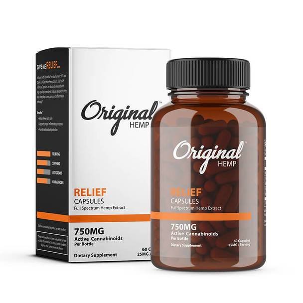 Original_Hemp_-_Capsules_Relief_750mg__20759.1564602010.jpg Original Hemp - CBD Capsule - Relief - 750mg - Image 1