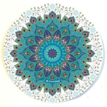 PEACOCK MANDALA DAB MAT
