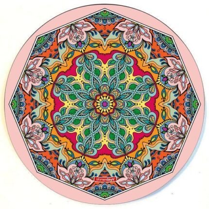 Pink Lotus 8" Round Dab Mat