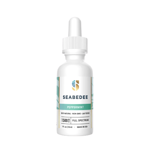 Peppermint_2048x2048-removebg-preview-1.png SEABEDEE - Extra Strength Full Spectrum CBD Oil (Peppermint) - Image 1