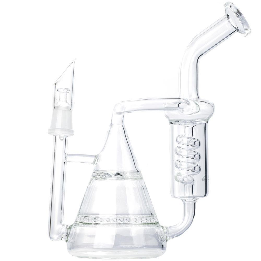 Pyramid Multi-Perc Recycler Glass Bong - Image 1