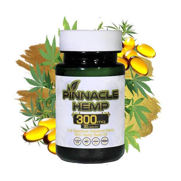 Pinnacle_Hemp_-_Capsules_-_Full_Spectrum_300mg__04997.1568330817.jpg Pinnacle Hemp - CBD Capsule - Full Spectrum - 10mg - Image 1