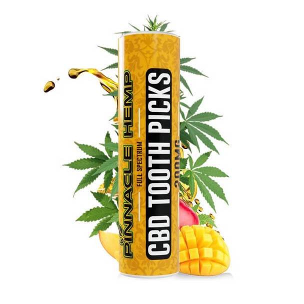 Pinnacle_Hemp_-_Full_Spectrum_Tooth_Picks_-_Mango_200mg__17275.1568393337.jpg Pinnacle Hemp - CBD Toothpicks - Mango - 10mg - Image 1