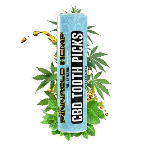 Pinnacle_Hemp_-_Full_Spectrum_Tooth_Picks_-_Mint_200mg__24690.1568393251.jpg Pinnacle Hemp - CBD Toothpicks - Mint - 10mg - Image 1