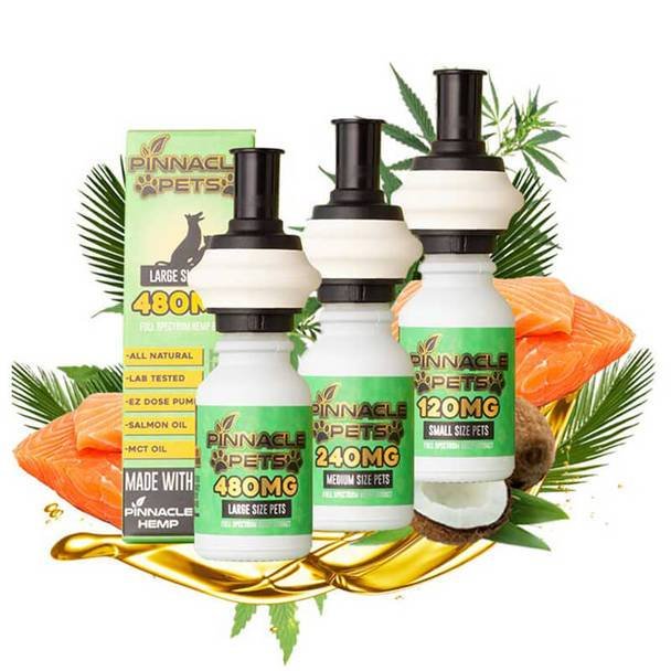 Pinnacle_Hemp_-_Pet_Tincture_-_Salmon_-_GROUP__41655.1568393820.jpg Pinnacle Hemp - CBD Pet Tincture - Salmon Tincture - 120mg-480mg - Image 1