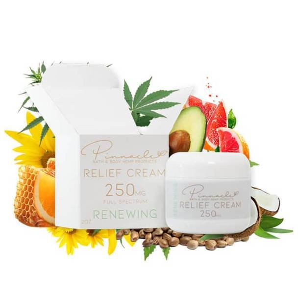 Pinnacle_Hemp_-_Topical_-_Relief_Cream_Renewing_250mg__36984.1568392269.jpg Pinnacle Hemp - CBD Topical - Relief Cream Renewing - 250mg-500mg - Image 1