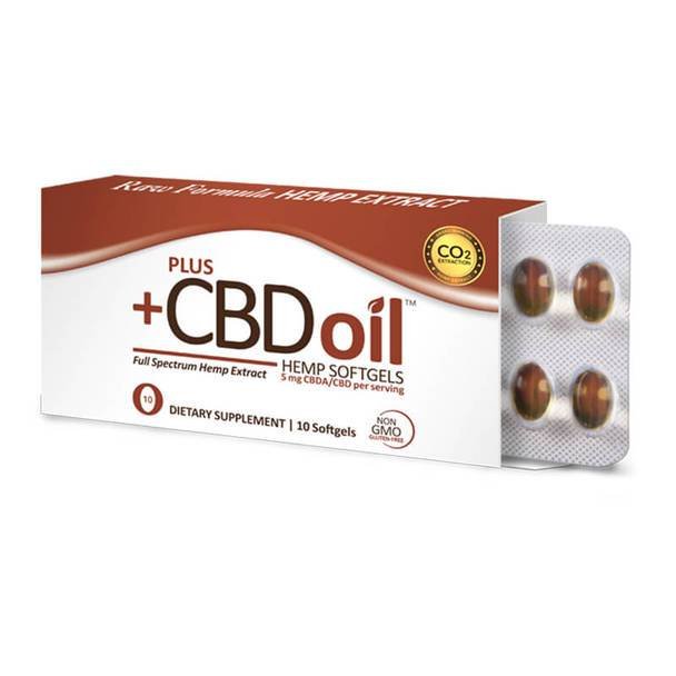 PlusCBD_Oil_-_Raw_Softgels_10_Count__85336.1576004061.jpg PlusCBD Oil - CBD Softgels - Raw Blend Full Spectrum - 5mg - Image 1
