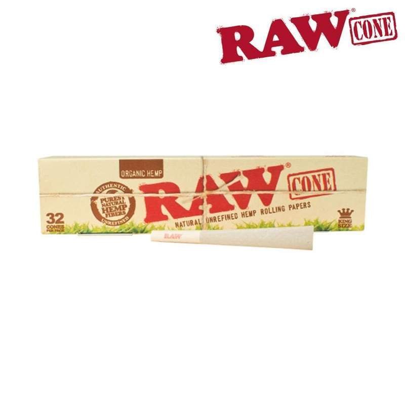 RAW-ORG-CONE-KS-32PK_800x_f0535e31-9fcd-4ac8-ba13-a4860a21cbda.jpg RAW Organic Pre-rolled Cone King Size 32 Cones - Image 1