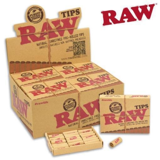 RAW-TIPS-ROLLED_CA-WEB1-510x510_800x_ca8ad252-e836-4848-8b72-d09f7eba1d4c.jpg RAW Tips Pre-rolled - Image 1