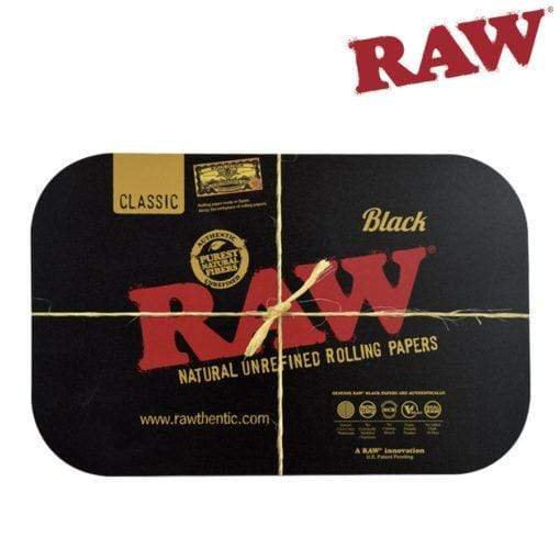 RAW-TRAY-BK-SM-COVER-web-510x510_800x_8f69721b-ba55-4738-96ec-75dfe5fe4fc9.jpg RAW Black Rolling Tray Cover - Image 1
