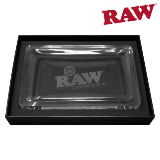 RAW-TRAY-CRYSTAL-GL-WEB-510x510_800x_f9710122-991a-4f26-b19a-b50cf07c78c1.png RAW Crystal Glass Rolling Tray - Image 1