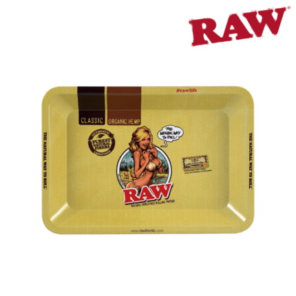 RAW Metal Rolling Tray, Girl