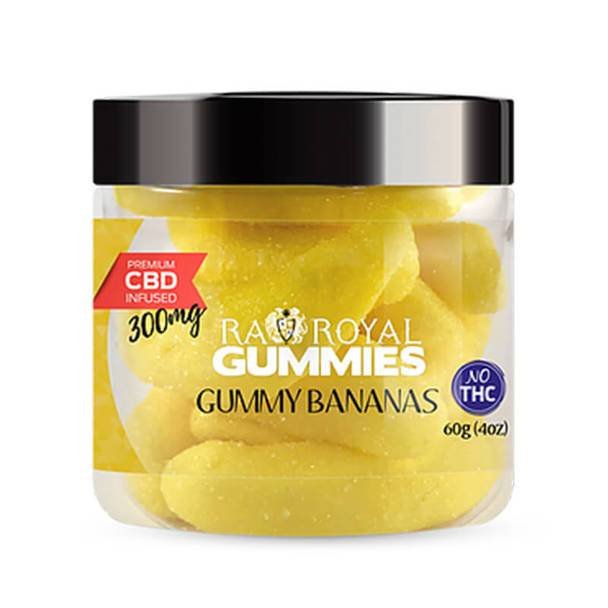 RA_Royall_CBD_-_Gummies_Bananas_4oz_300mg__59594.1576179387.jpg RA Royal CBD - CBD Edible - Gummy Bananas Gummies - 300mg-1200mg - Image 1