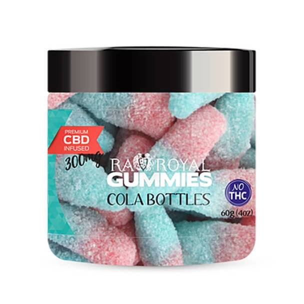 RA_Royall_CBD_-_Gummies_Cola_Bottles_4oz_300mg__40328.1576181963.jpg RA Royal CBD - CBD Edible - Cola Bottles Gummies - 300mg-1200mg - Image 1